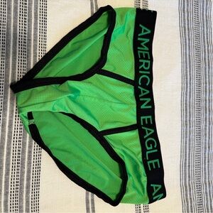 American Eagle Outfitters Green Briefs with Black Trim